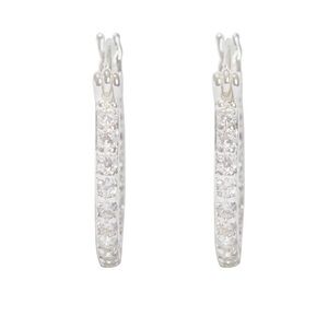 Crystal Haze Mini Serena Hoop Earrings NWT